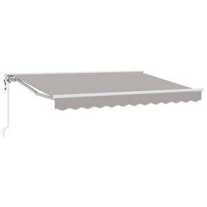 vidaXL Auvent Rétractable Gris clair 250x200 cm tissu
