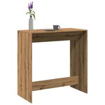 vidaXL Table de bar chêne artisanal 102x50x103 5 cm bois d'ingénierie