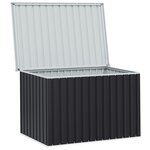 vidaXL Boîte de rangement de jardin Anthracite 149x99x93 cm