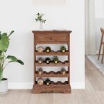 vidaXL Étagère à vin Bois de Mahogany Massif
