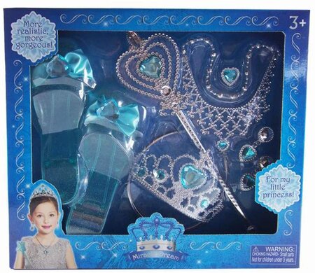Set accessoires de princesse bleu