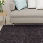 vidaXL Tapis Sisal naturel 66x350 cm Noir