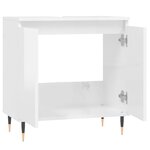 vidaXL Armoire de bain blanc brillant 58x33x60 cm bois d'ingénierie