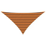 vidaXL Voile d'ombre Orange et marron 2 5 x 2 5 x 3 5 m