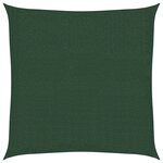 vidaXL Voile d'ombrage 160 g/m² Vert foncé 3 6x3 6 m PEHD