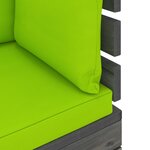 Vidaxl salon palette de jardin 6 pièces avec coussins bois de pin