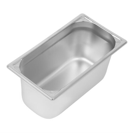 Bac gastro inox 18/10 gn 1/3 - p 150 mm - vogue -  - inox5 7176 x150x325mm