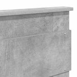 vidaXL Tête de lit Gris béton 160 cm Bois d'ingénierie