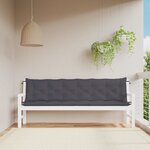 vidaXL Coussins de banc de jardin 2 Pièces anthracite tissu Oxford