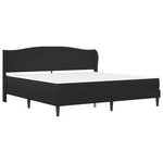 vidaXL Cadre de lit avec tête de lit Noir 180 x 200 cm Simili cuir
