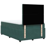 vidaXL Sommier à lattes de lit avec matelas vert foncé 120x190 cm