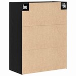 vidaXL Armoire Murale Chêne noir 69 5 x 34 x 180 cm Bois d'ingénierie