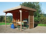 Kiosque en bois "Regensburg" - 6 m² - 3.44 x 2.59 x 2.23 m - 19 mm