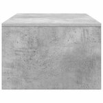 vidaXL Bureau mural Gris béton 100 x 45 x 30 cm Bois d'ingénierie