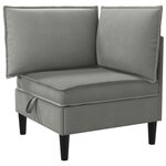 vidaXL Ensemble de meubles pour le salon 6 Pièces Gris foncé Tissu