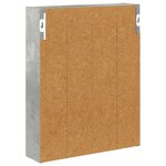 vidaXL Armoire murale de salle de bain Gris Béton 40 x 10 x 50 cm