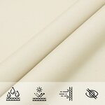 vidaXL Voile de parasol tissu oxford rectangulaire 4x5 m crème