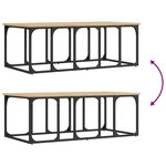 vidaXL Table basse chêne sonoma 100x50x35 5 cm bois d'ingénierie