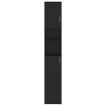 Vidaxl ensemble de meuble pour machine à laver noir aggloméré