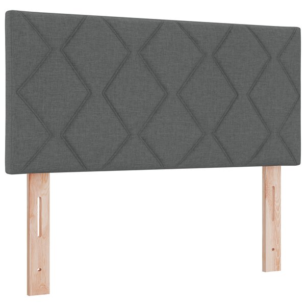 Tête de lit vidaXL Design Bloc Diamant Gris Foncé 100 cm Tissu