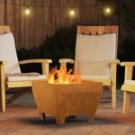 vidaXL Braise Marron 50 x 50 x 38 cm Acier Corten