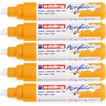 Marqueur acrylique large 5000 jaune soleil 5-10 mm x 5 EDDING