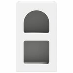 vidaXL Table de chevet Blanc 29 5 x 35 x 50 cm Bois d'ingénierie