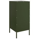 vidaXL Buffets 2 Pièces vert olive 36x39x79 cm acier
