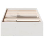 vidaXL Lit de jour sans matelas blanc 75x190 cm bois de pin massif