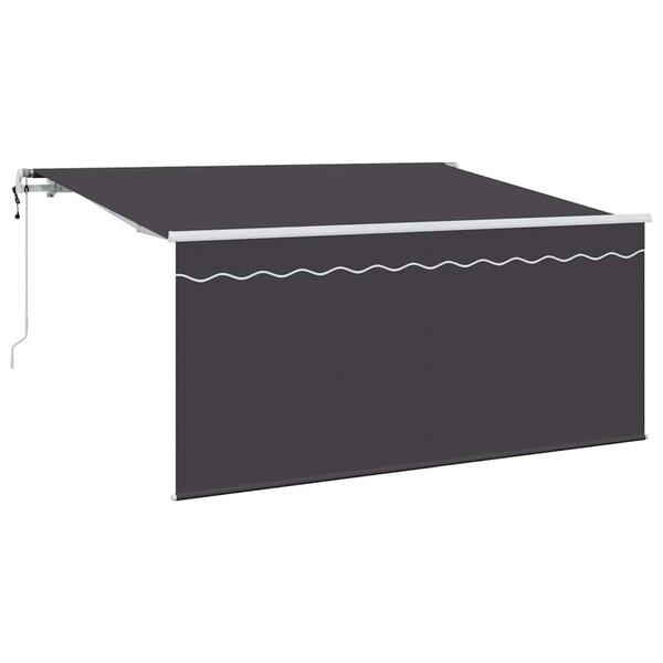 vidaXL Auvent Rétractable Anthracite 300 x 200 cm