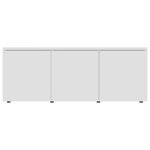 vidaXL Meuble TV Blanc 80x34x30 cm Bois d'ingénierie