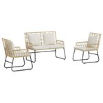 vidaXL Ensemble de salle à manger pour jardin 3 Pièces