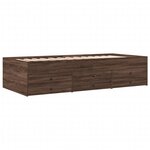 vidaXL Lit de jour et tiroirs chêne marron 90x200cm bois d'ingénierie