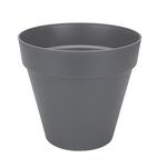 Pot de fleur Plastique Rond Loft Urban Gris anthracite Ø 50 cm 48 l