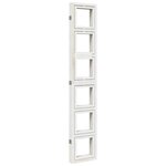 vidaXL Cloison de séparation 5 panneaux blanc bois de paulownia massif