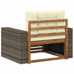 vidaXL Sofa de milieu extérieur Bois d'Acacia Massif Naturel