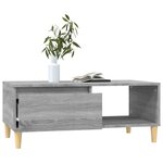 vidaXL Table basse Sonoma gris 90x50x36 5 cm Bois d'ingénierie