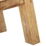 vidaXL Buffet marron et noir 160x30x76 cm bois massif de manguier