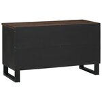 vidaXL Meuble TV - 80x33.5x46 cm  fait en bois massif et bois d'ingénierie.