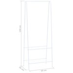 vidaXL Portant 59 x 35 x 150 cm Blanc