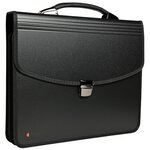 EXACOMPTA Valisette noire EXABAG avec poignée, 2 compartiments , Clip détachable pour clé USB