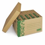 Caisse multi-usage recyclée avec couvercle raja 52x35x25 cm (lot de 10)