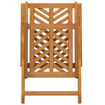 vidaXL Chaises de jardin inclinables 4 Pièces Bois massif acacia