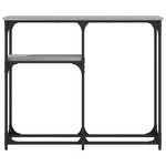 vidaXL Table console sonoma gris 90x22 5x75 cm bois d'ingénierie