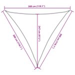 vidaXL Voile d'ombrage 160 g/m² Blanc 3x3x3 m PEHD