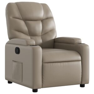 vidaXL Fauteuil inclinable Cappuccino Similicuir
