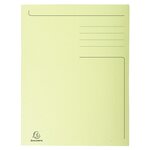 Chemise Imprimée 3 Rabats Forever® 280gm2 - Folio - Jaune - X 50 - Exacompta