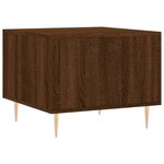 vidaXL Tables basses 2 Pièces chêne marron 50x50x40 cm bois d'ingénierie