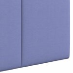 vidaXL Tête de lit suspendue Bleu denim Tissu