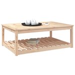 vidaXL Table de jardin 121x82 5x45 cm bois massif de pin